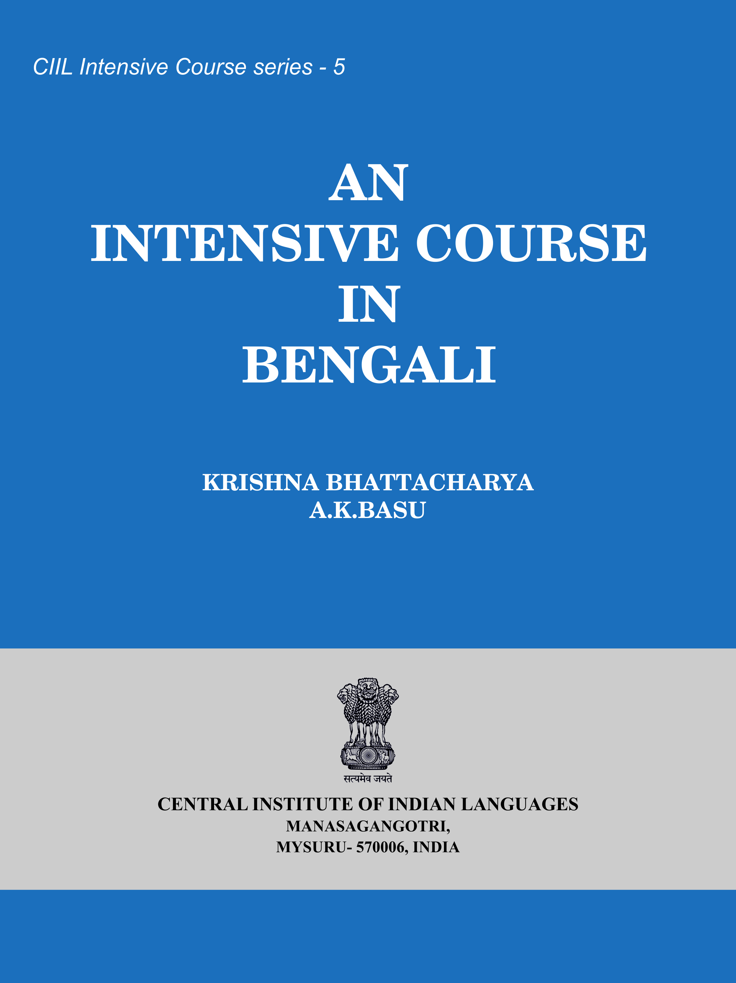 An Intensive Course in Bengali