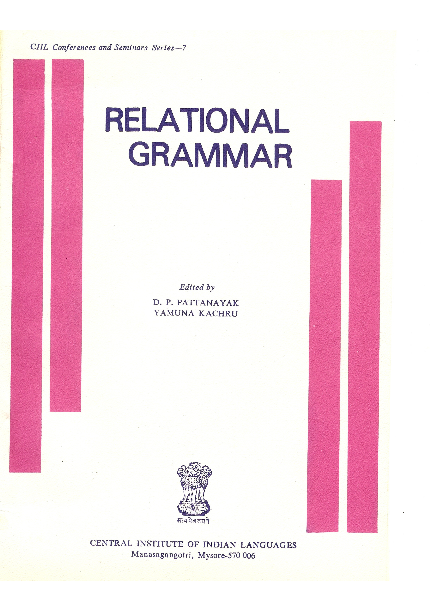 Relational Grammar - A colloquium