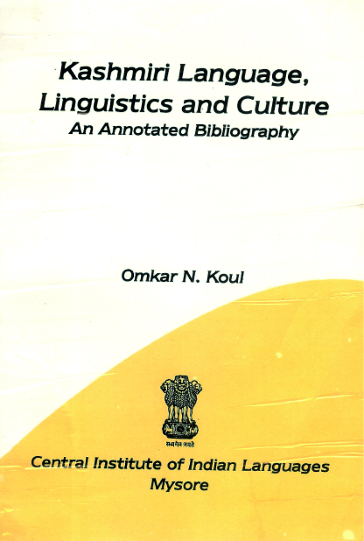 Kashmiri Language, Linguistics and Culture