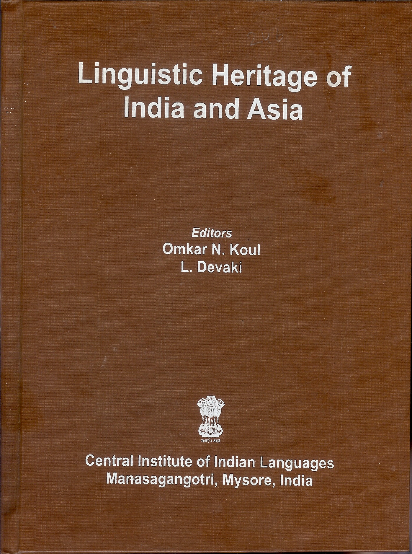 Linguistic Heritage of India and Asia