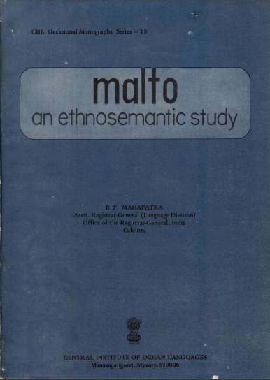 Malto: An Ethnosemantic Study