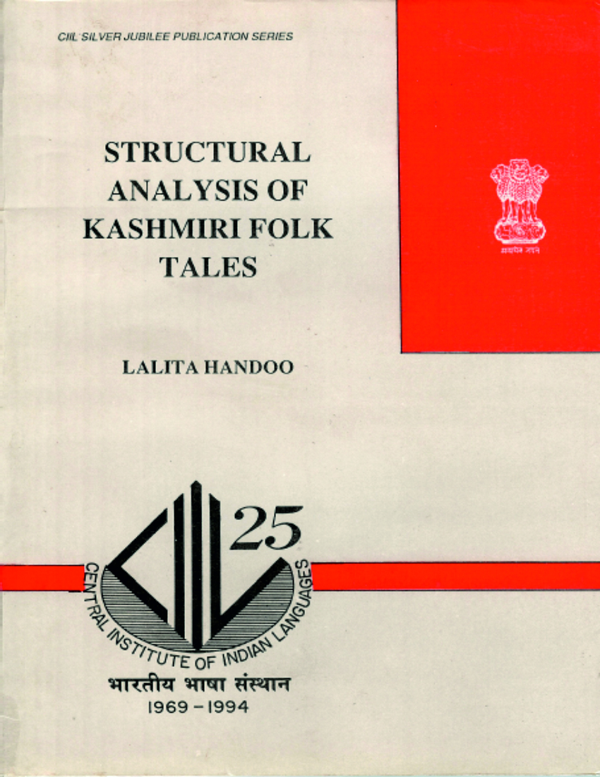 STRUCTURAL ANALYSIS OF KASHMIRI FOLK TALES