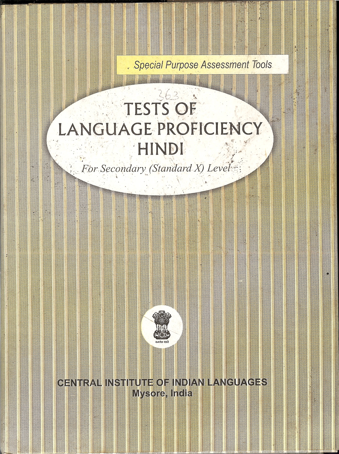 Tests of Language Proficiency : Hindi